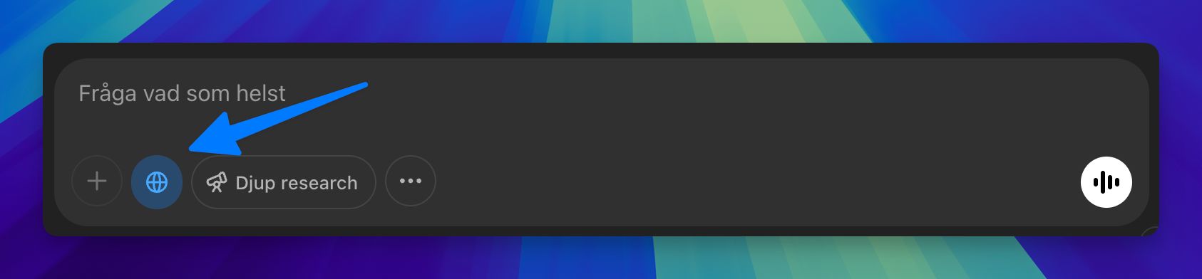 Webbsökningar är ett sätt att få in aktuell information i kontextfönstret.